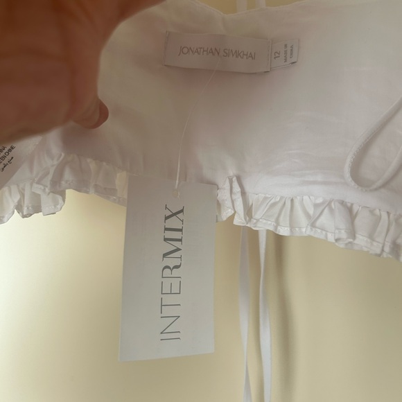 Jonathan Simkhai white corset crop top - NWT - Picture 4 of 5